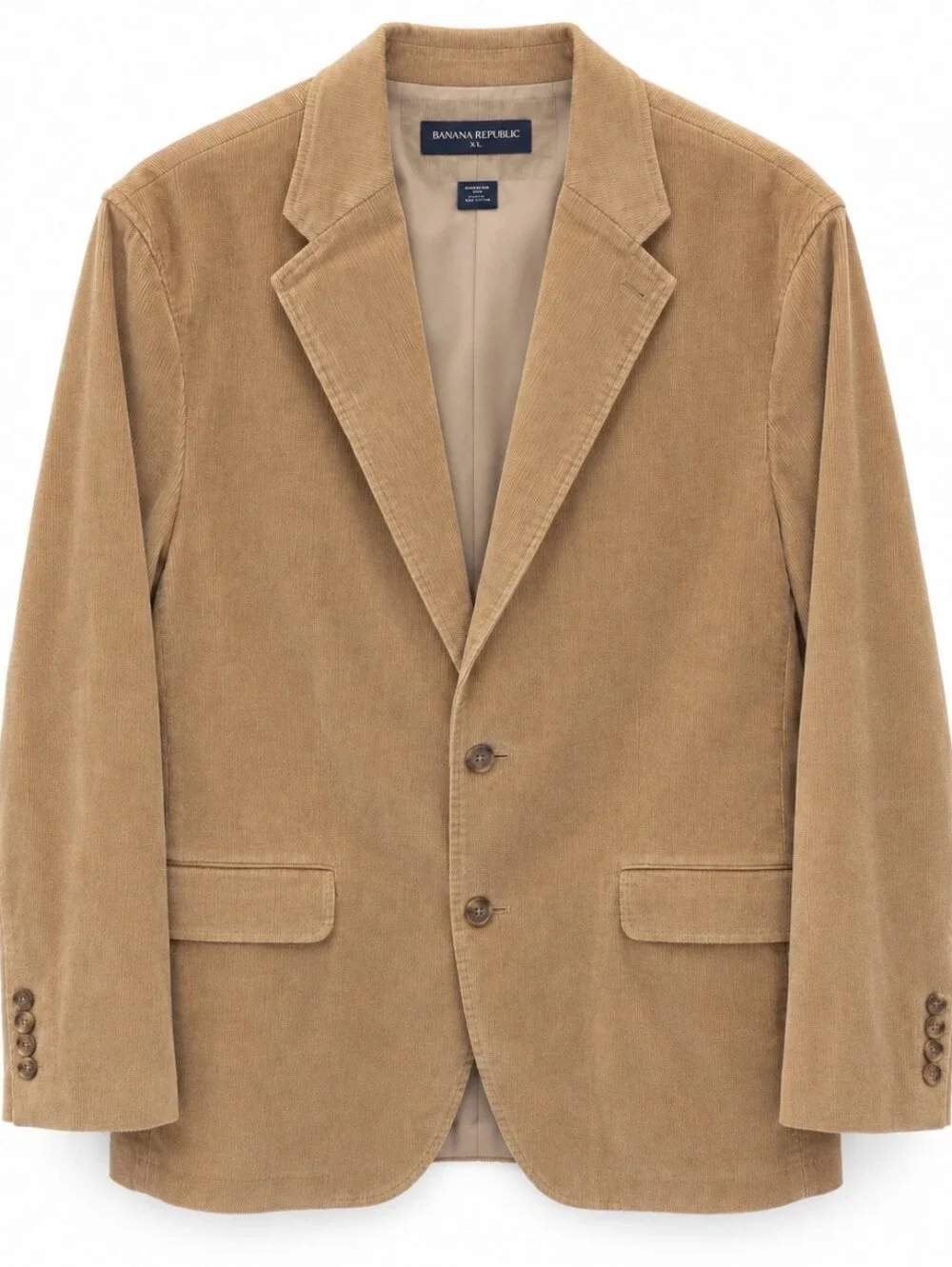 Banana Republic Men’s XL Tan Corduroy Blazer Y2K Jacket